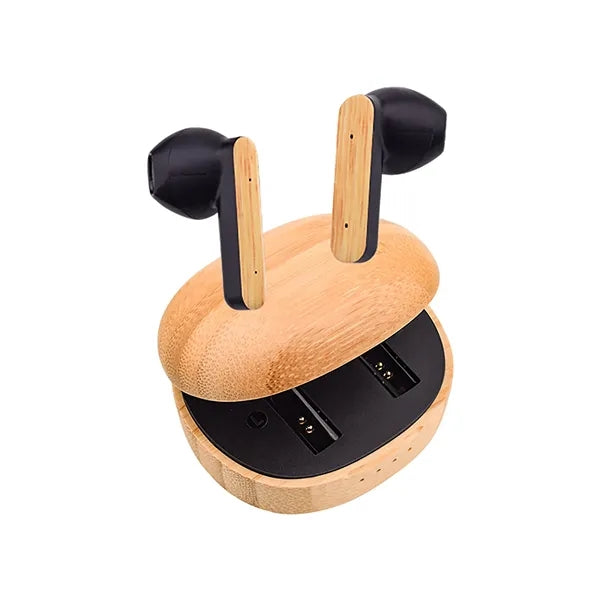 Bamboo Wood Wireless Earphones