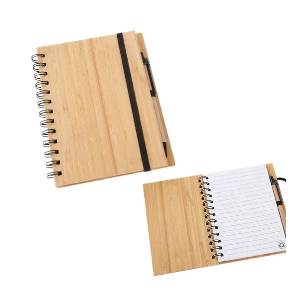 A5 Bamboo Wood Diary & Pen Set