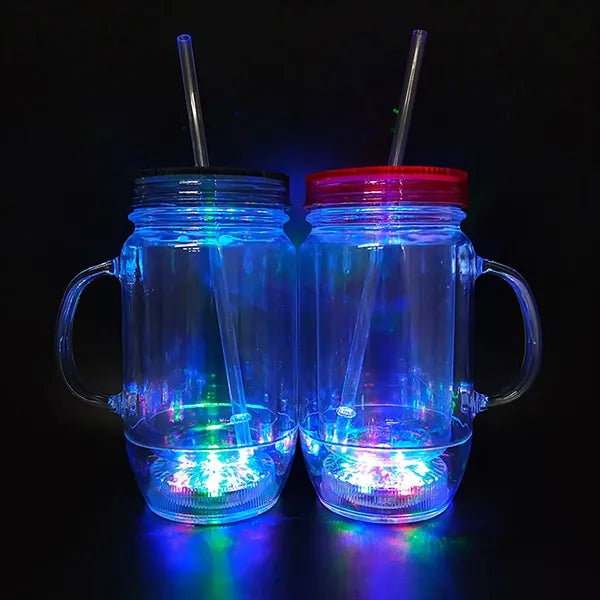 Led Double-Layer Straw Cup