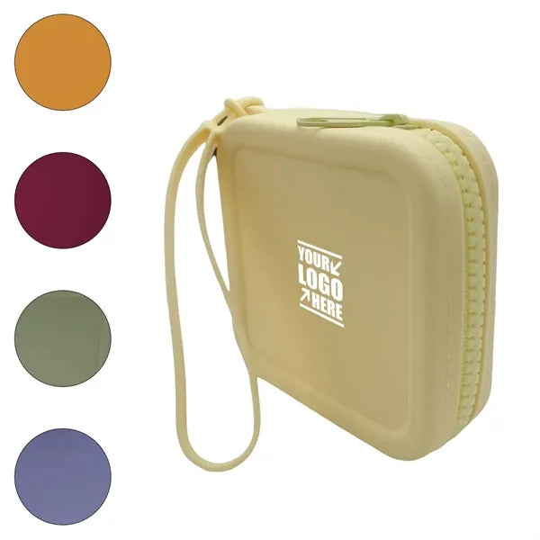 Silicone Storage Bag With Wrist Strap