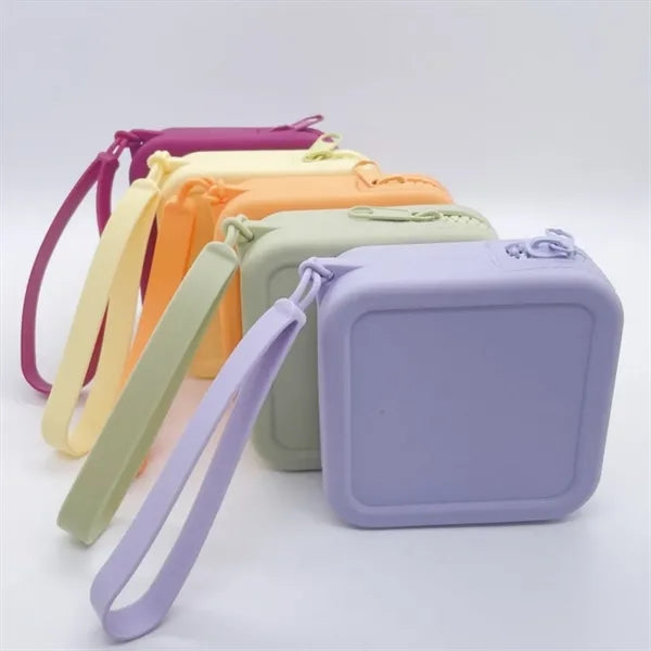 Silicone Storage Bag With Wrist Strap