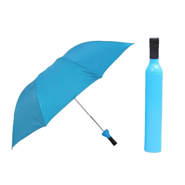 8 Ribs Tri Fold Wine Bottle Umbrella