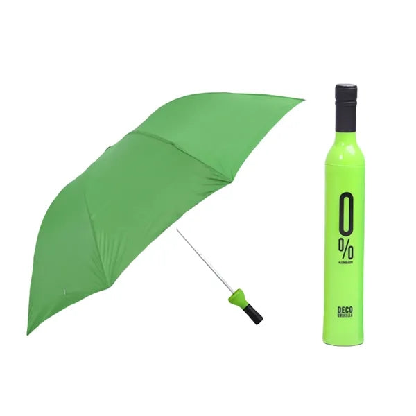 8 Ribs Tri Fold Wine Bottle Umbrella