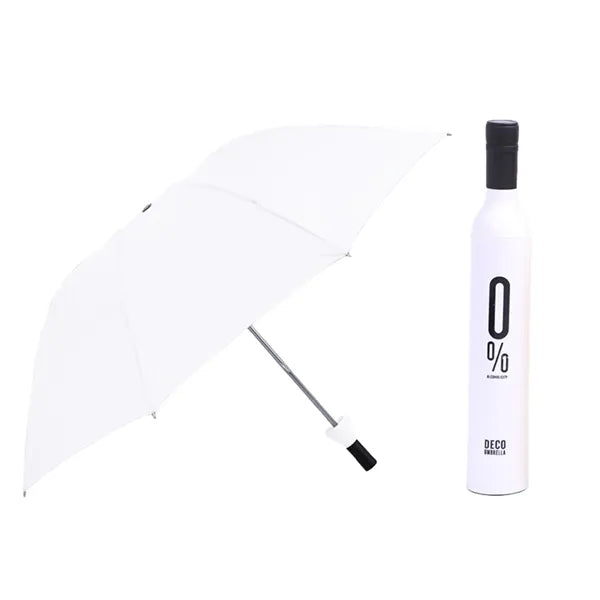 8 Ribs Tri Fold Wine Bottle Umbrella