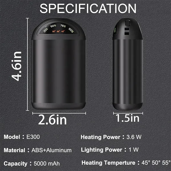 Electric Hand Warmer With Led Display