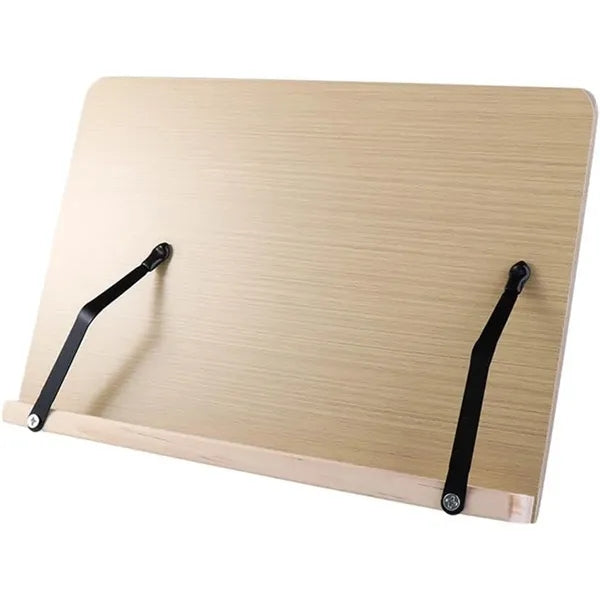Wood Book Stand For Reading,Adjustable Holder Tray