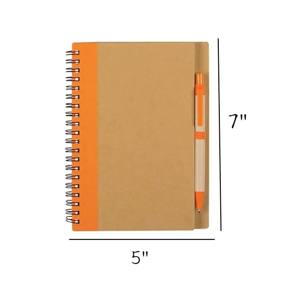 5" x 7"Eco Friendly Notebook With Pen