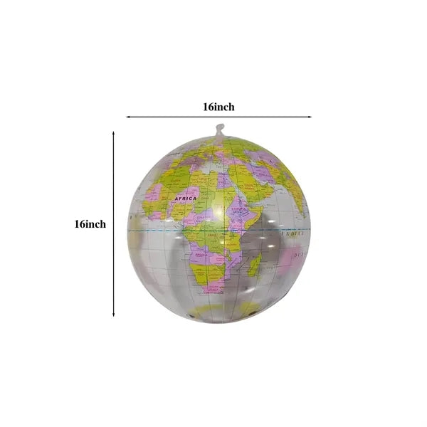 Clear 16" Globe Inflatable Beach Ball