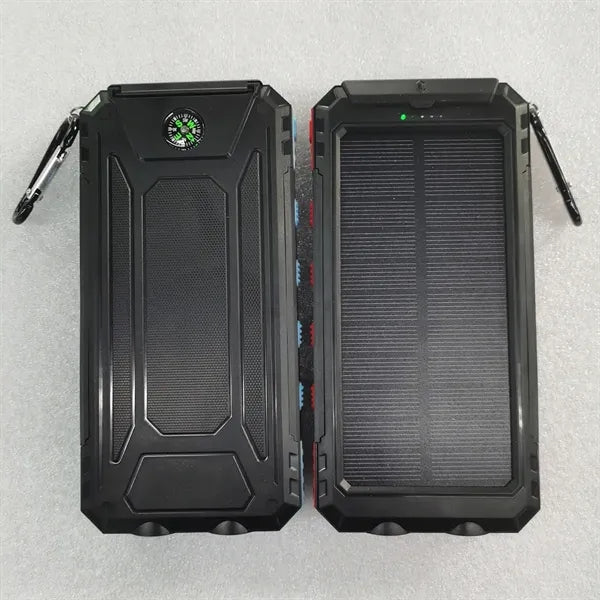 Solar 10000mAh Camping Light Compass Power Bank