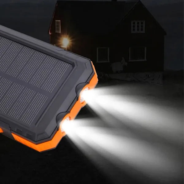 Solar 10000mAh Camping Light Compass Power Bank