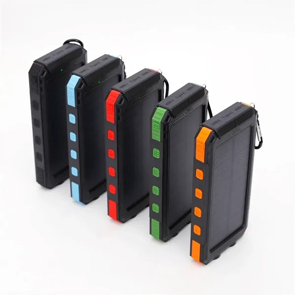 Solar 10000mAh Camping Light Compass Power Bank