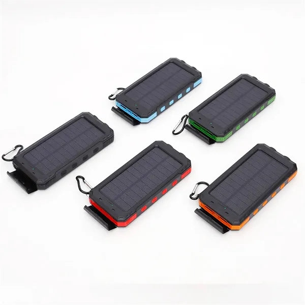 Solar 10000mAh Camping Light Compass Power Bank