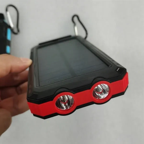 Solar 10000mAh Camping Light Compass Power Bank