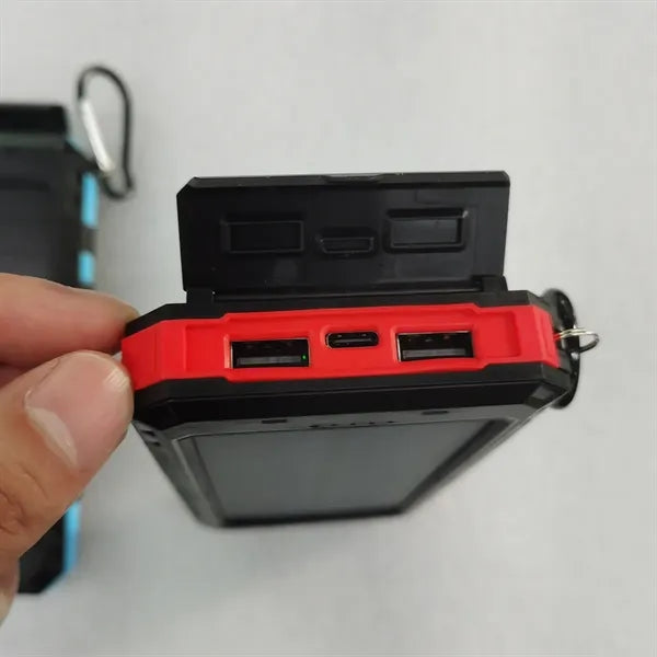 Solar 10000mAh Camping Light Compass Power Bank