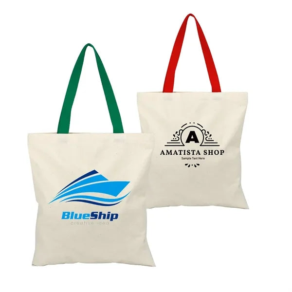 Affordable Multi-Color Handheld Cotton Canvas Tote Bag