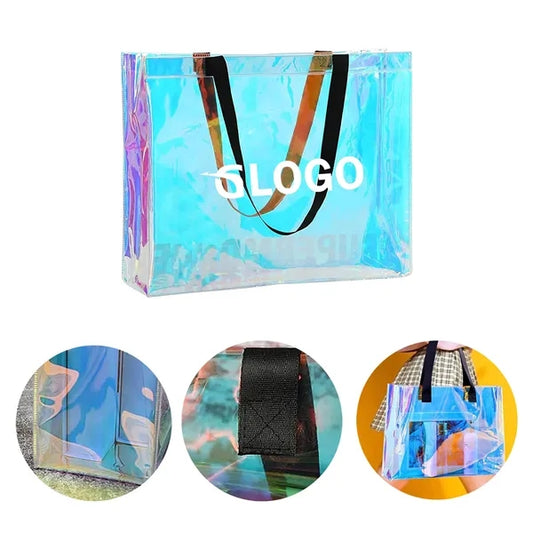PVC Laser Glitter Jelly Tote Bag