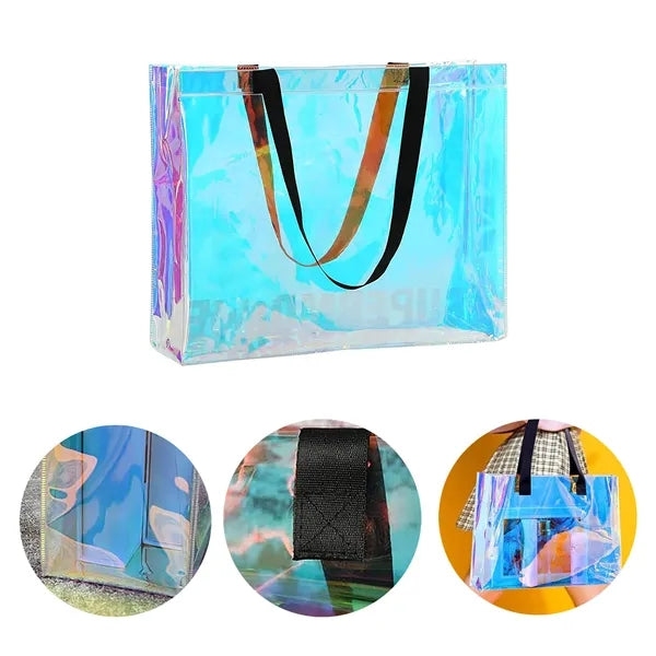 PVC Laser Glitter Jelly Tote Bag