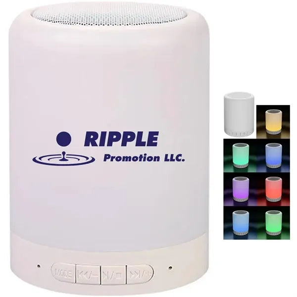 Touch Night Light Speaker Home Subwoofer Card Portable