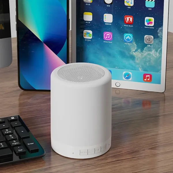 Touch Night Light Speaker Home Subwoofer Card Portable