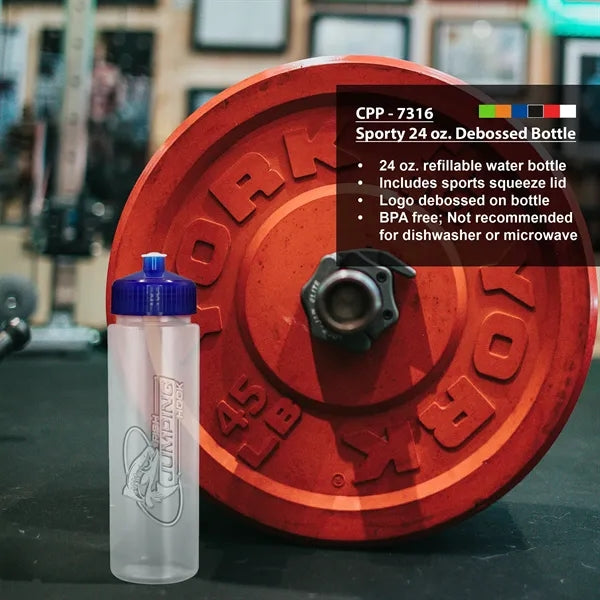 Sporty 24 oz. Debossed Bottle