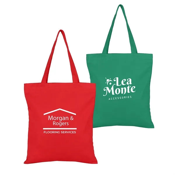 Colorful 6 Oz. 100% Cotton Canvas Tote