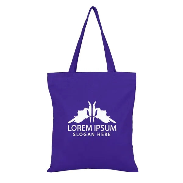 Colorful 6 Oz. 100% Cotton Canvas Tote