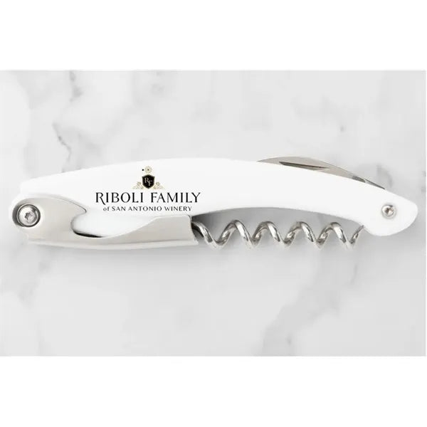 White Corkscrew Bottle Opener