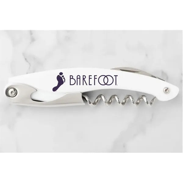 White Corkscrew Bottle Opener