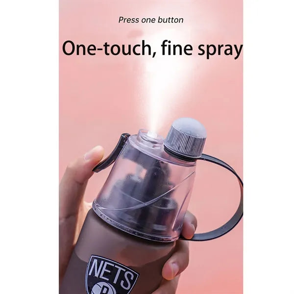 2-In-1 Misting Water Bottle For Hydration & Cooling