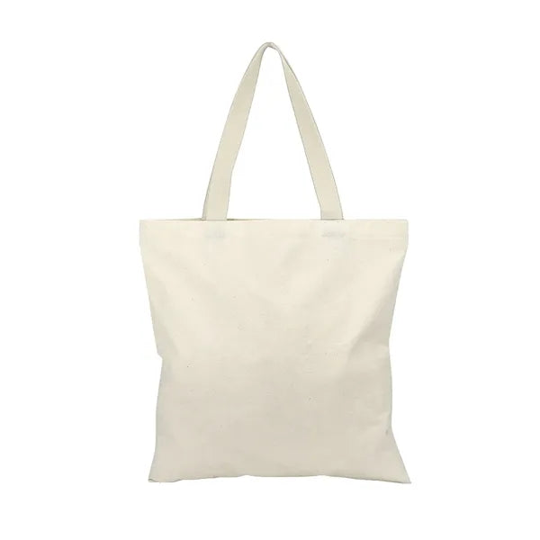 Square 6 Oz. Cotton Canvas Tote Bag with Multi-Color Handles