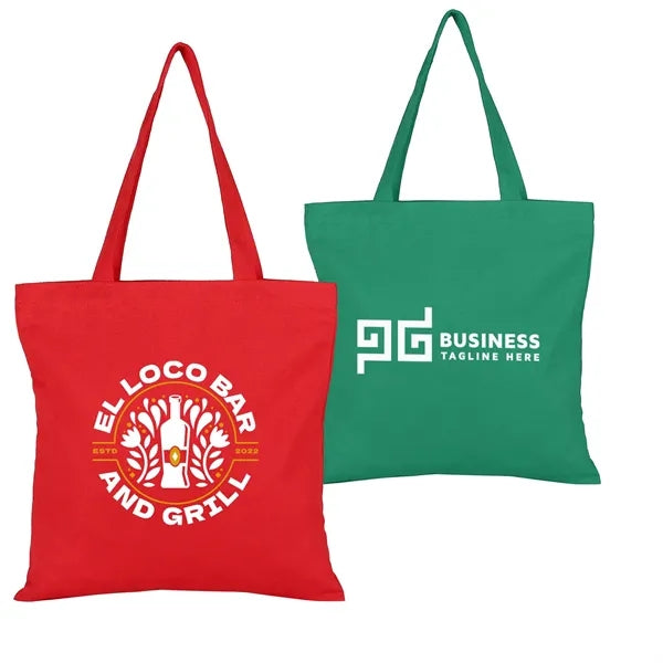 Colorful Square 6 Oz. Cotton Canvas Tote Bag