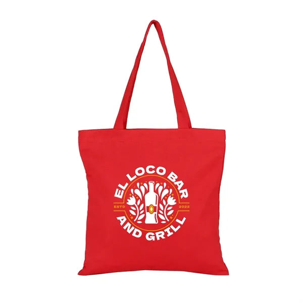 Colorful Square 6 Oz. Cotton Canvas Tote Bag