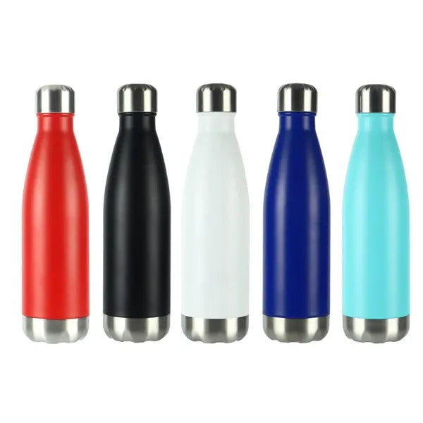 Vacuum Stainless Cola-Shaped Water Bottle w/ Steel Bottom
