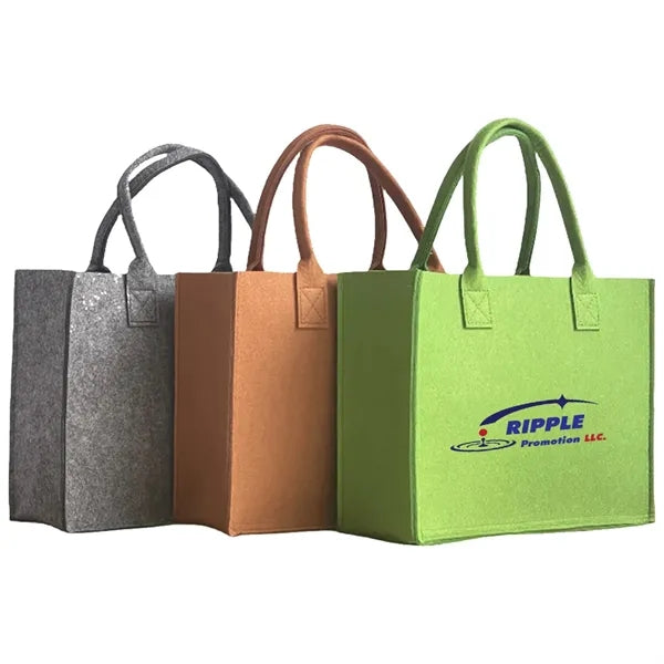 Portable Felt Storage Shopping Bag With Large Capacity
