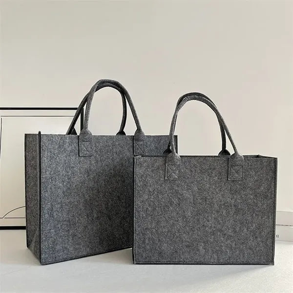 Portable Felt Storage Shopping Bag With Large Capacity