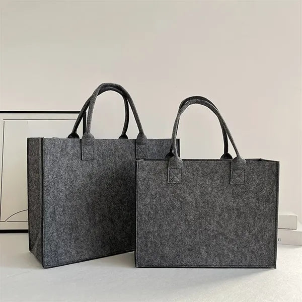 Portable Felt Storage Shopping Bag With Large Capacity