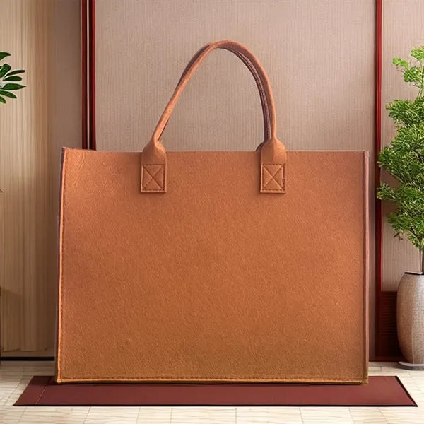Portable Felt Storage Shopping Bag With Large Capacity