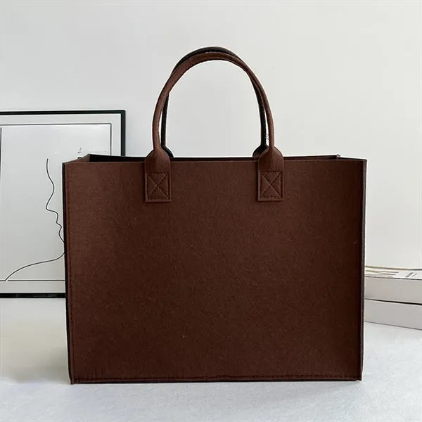 Portable Felt Storage Shopping Bag With Large Capacity