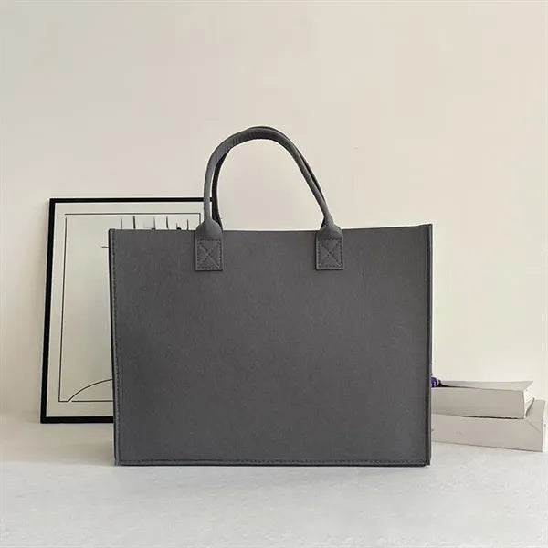 Portable Felt Storage Shopping Bag With Large Capacity
