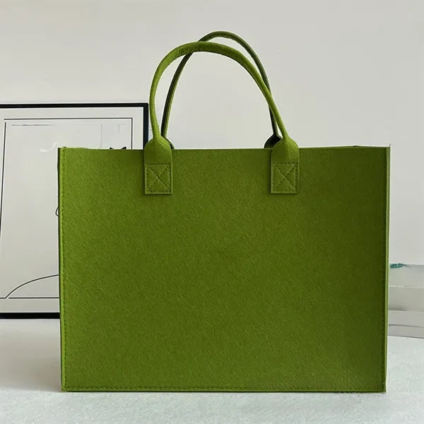 Portable Felt Storage Shopping Bag With Large Capacity