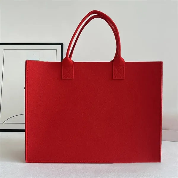 Portable Felt Storage Shopping Bag With Large Capacity