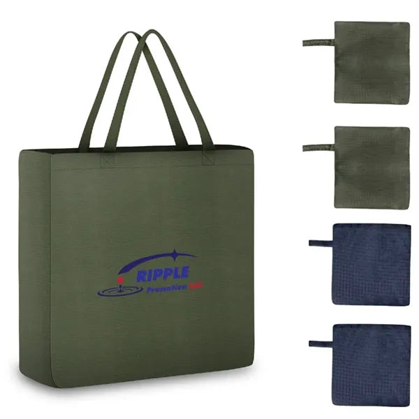 Nylon Environmentally Friendly Foldable Portable Square Bag