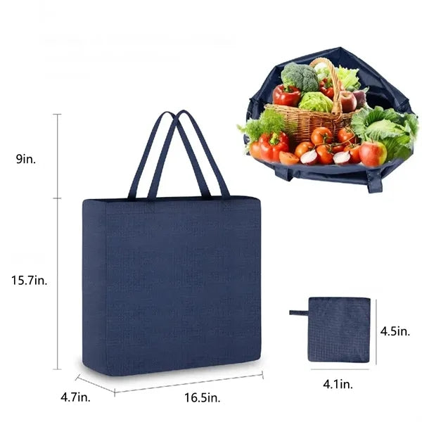 Nylon Environmentally Friendly Foldable Portable Square Bag