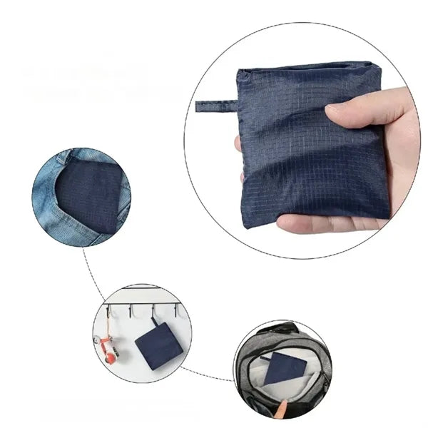 Nylon Environmentally Friendly Foldable Portable Square Bag