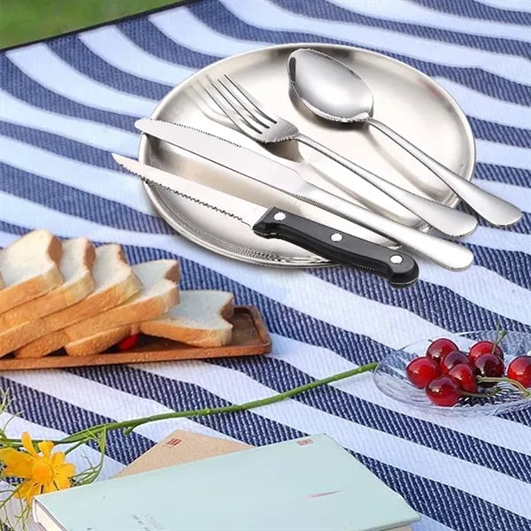Camping Stainless Steel Cutlery Set For Two Persons