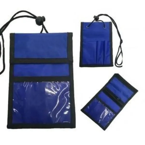 Neck Wallet With Clear Pockets