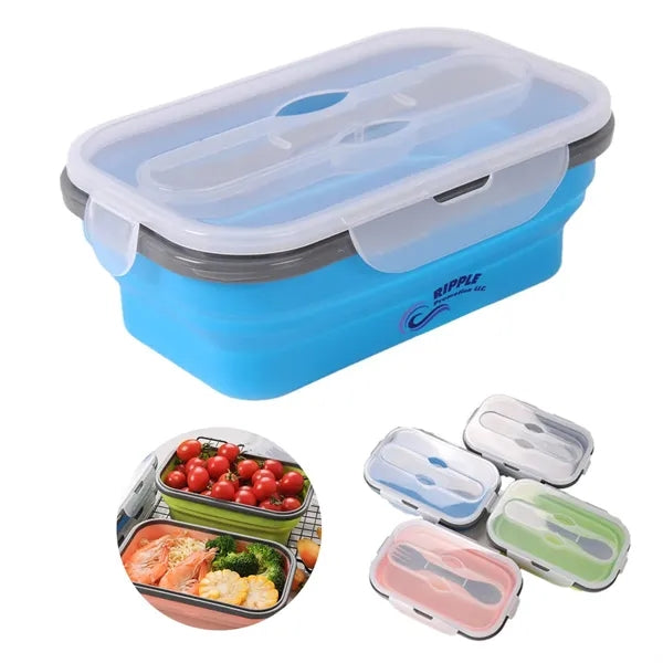 Portable Safe Fresh Storage Lunch Box Foldable And Sealable