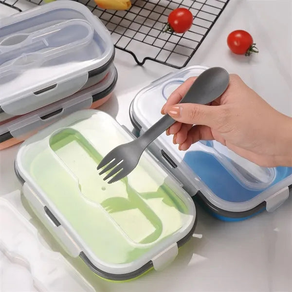Portable Safe Fresh Storage Lunch Box Foldable And Sealable