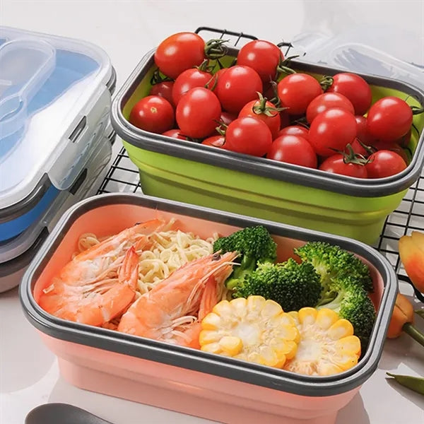 Portable Safe Fresh Storage Lunch Box Foldable And Sealable