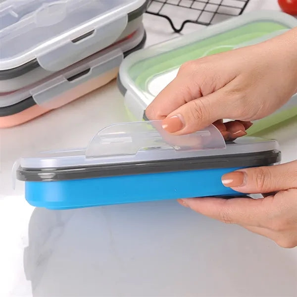 Portable Safe Fresh Storage Lunch Box Foldable And Sealable